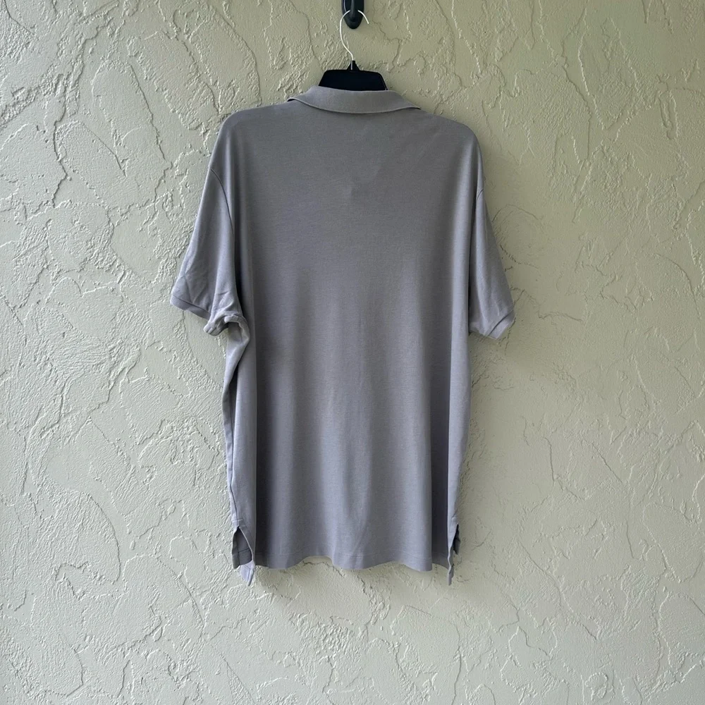 Grey Men's polo XXL - Picture 3 of 4